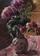 Lovis Corinth Chrysanthemen und Rosen im Krug oil painting